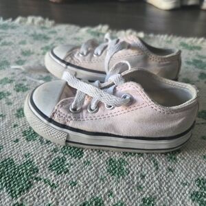 Converse Light Pink Canvas Toddler Sneakers Size 5
